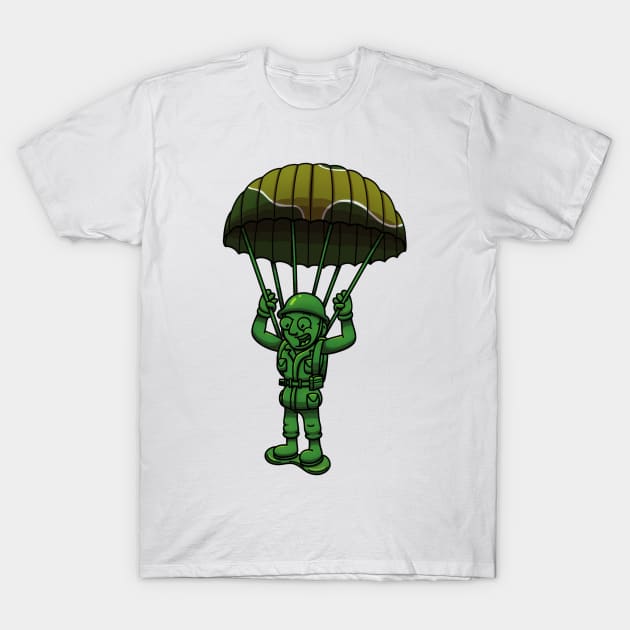 Green Military Soldier Toy With Parachute
